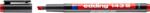 edding Marker permanent edding 143 B, corp plastic, varf tesit, 1-3 mm, rosu (ED1432) - forit