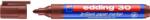 edding Marker permanent edding 30, corp plastic, varf rotund, 1.5-3 mm, maro (ED300007)