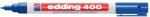edding Marker permanent Edding 400, corp plastic, varf rotund, 1 mm, albastru (ED4003) - forit