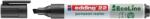 edding Marker Edding 22 Ecoline, permanent, corp plastic, varf tesit, 1-5 mm, negru (ED000313)
