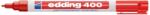 edding Marker permanent Edding 400, corp plastic, varf rotund, 1 mm, rosu (ED4002) - forit