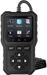 Foxsur Tester auto diagnoza OBD2 Foxsur V529, test baterie, DTC Lookup, 10 limbi, coduri motor, senzor O2, EVAP, Freeze Frame, I/M, Negru (SKU3493)