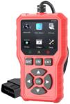 Foxsur Tester auto diagnoza OBD2 Foxsur V529, test baterie, DTC Lookup, 10 limbi, coduri motor, senzor O2, EVAP, Freeze Frame, I/M, Portocaliu (SKU3494)