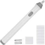Cyrax Elektromos radír, Cyrax, vázlatokhoz és rajzokhoz, hegy vastagsága 3 mm/5 mm, 2 db AA elem (nem tartozék), ABS, fehér (134412)