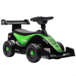 AIYAPLAY Mașină porteur F1 pentru copii, vehicul de împins cu volan muzical, roți silențioase și compartiment de depozitare, 18-36 luni, verde | Aosom Romania (370-460V00GN)