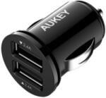 AUKEY ncarcator Auto Aukey CC-S1, 2 x USB, 4.8A, 24W, Negru (CC-S1)