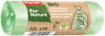 Paclan For Nature biológiailag lebomló szemeteszsák 15 db 12 l Zöld (150100)