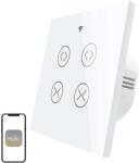 SMART Intelligens redőnykapcsoló kétcsatornás Wi-Fi RF433 WRS-EUC2-WH-MS (6974246473321)