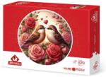 Art Puzzle Puzzle rotund Art Puzzle din 570 piese - Trandafiri și dragoste (45711) Puzzle