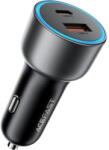ACEFAST Incarcator pentru Masina USB, Type-C, 75W, Lumina Ambientala - Acefast (B21) - Metal Gray (KF2365806) - vexio