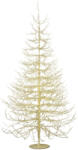  Dekoratív fenyőfa Albero Faggio, 2690 MicroLED, 210 cm, IP44, kültéri/beltéri, arany