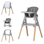 Chipolino Scaun de masă 4 în 1 Chipolino - Multi, gri închis (STHMLT02601CH) Scaun de masa bebelusi, inaltator