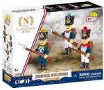 COBI 20090 Napoleon - Soldați francezi, 3 figurine cu accesorii, 41k (CBCOBI-20090)