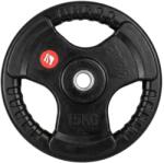 inSPORTline Gumírozott súlytárcsa inSPORTline Graton 15 kg 30 mm, praktikus fogantyúk az oldalain, hosszú élettartam, fokozott védelem a kopás ellen (31258) Súlytárcsa