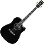 Ibanez AW391RCE-BKH Artwood AW akusztikus gitár - Black Top