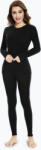 WOOLCANO Női termikus fehérnemű szett WOOLCANO Merino SET0543 fekete
