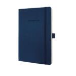 Sigel Caiet CONCEPTUM liniat albastru închis, copertă moale 135x210mm