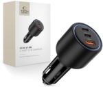 Tech-Protect CC04 3-portos autós töltő PD 175W - fekete