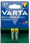 VARTA Újratölthető Elem Power AAA 1000 mAh 2 db