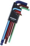 Bondhus Imbuszkulcs készlet hosszú, gömbv. 1.5-10 mm színkódolt - BLX9MCG Bondhus (69499)