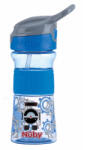 Nuby Sticla sport tritan cu paie moi cu model 360 ml 3 ani+ albastru (13A59F)