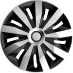 AUTO-STYLE Penta 14 colos ezüst/fekete dísztárcsa szett (4 db) - öntapadós rögzítés