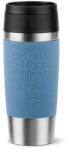 emsa Travel Mug Classic 360 ml Rozsdamentes Acél Termobögre, Aquakék, 4h Meleg és 8h Hideg, 100% Szivárgásmentes, Mosogatógépben Mosható, N2