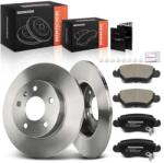 Frankberg 9193251 Féktárcsa és Fékbetét Készlet Hátsó 2x Tárcsa + 4x Betét Opel Astra G Zafira A Corsa C kompatibilis (9193251)