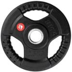 inSPORTline Gumírozott súlytárcsa inSPORTline Graton 2, 5 kg 30 mm, praktikus fogantyúk az oldalain, hosszú élettartam, fokozott védelem a kopás ellen Súlytárcsa