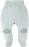 Eevi Pantaloni cu botoșei pentru bebeluși cu talie pliabilă, Mellow Mint, 56 cm