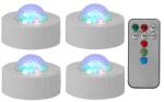 PARTY Pachet 4 Mini Astro Rgb Cu Stroboscop Si Telecomanda (party-4astro) - global-electronic