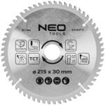 NEO TOOLS disc de ferăstrău circular pentru aluminiu, 215x30 mm, 60 de dinți (61194)