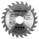 GRAPHITE lamă de ferăstrău, ferăstrău lat, 140 x 30 mm, 24 de dinți (57T206)