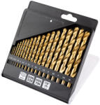 GRAPHITE Set de burghie HSS TiN pentru metal, 1 - 10 mm, 19 piese (54T950) Burghiu