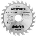 GRAPHITE lamă de ferăstrău, ferăstrău lat, 115 x 22, 23 mm, 24 dinți (57T200)