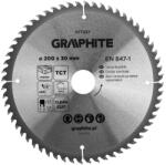 GRAPHITE lamă de ferăstrău, din metal dur, 200 x 30 mm, 60 de dinți (57T227)