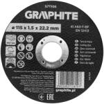 GRAPHITE disc de tăiere pentru metal, oxid de aluminiu 115x1, 5x22, 2 41 A60-T-BF (57T106) Disc de taiere