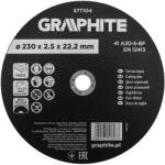 GRAPHITE disc de tăiere pentru metal, corindon 230x2, 5x22, 2 INOX 41 A30-S-BF (57T104) Disc de taiere