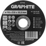 GRAPHITE disc de tăiere pentru piatră, oxid de aluminiu 115x2x22, 2 41 C46-R-BF (57T115) Disc de taiere
