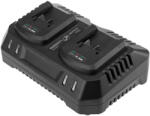 GRAPHITE încărcător de baterii, cu două sloturi 18 V (58G0851)