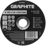 GRAPHITE disc de tăiere pentru metal, oxid de aluminiu 125x1, 5x22, 2 41 A60-T-BF (57T109) Disc de taiere