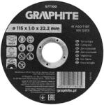 GRAPHITE disc de tăiere pentru metal, oxid de aluminiu 115x1x22, 2 INOX 41 A60-T-BF (57T100) Disc de taiere