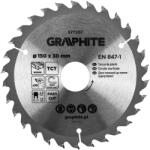 GRAPHITE lamă de ferăstrău, ferăstrău lat, 150 x 30 mm, 30 de dinți (57T207)