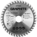 GRAPHITE lamă de ferăstrău, ferăstrău lat, 125 x 22, 23 mm, 40 de dinți (57T203)