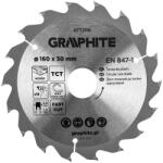GRAPHITE lamă de ferăstrău, ferăstrău lat, 160 x 30 mm, 18 de dinți (57T208)