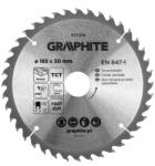GRAPHITE lamă de ferăstrău, ferăstrău lat, 185 x 30 mm, 40 de dinți (57T219)