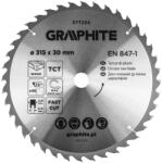 GRAPHITE lamă de ferăstrău, ferăstrău lat, 315 x 30 mm, 40 de dinți (57T234)