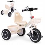 ECOTOYS Tricikli Ecotoys acél vázzal és Eva kerekekkel, bézs színben (WQL-1999 GREY)