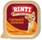 RINTI Gold kutyaeledel tálca Mini 100g Pulyka Nyúl