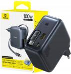 Baseus Gyorstöltő Baseus Usb-c Usb-a Feltekerhető Usb-c Pd Qc EnerCore CJ11 Kábel (6932172695606)